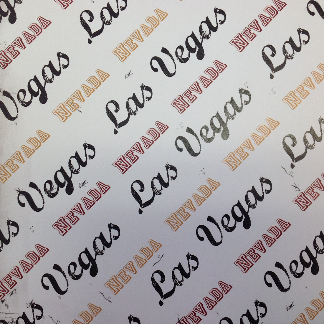 NEVADA Las Vegas Grungy Pride 12"X12" Custom Travel Paper LV