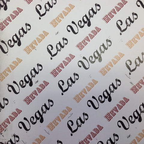NEVADA Las Vegas Grungy Pride 12"X12" Custom Travel Paper LV