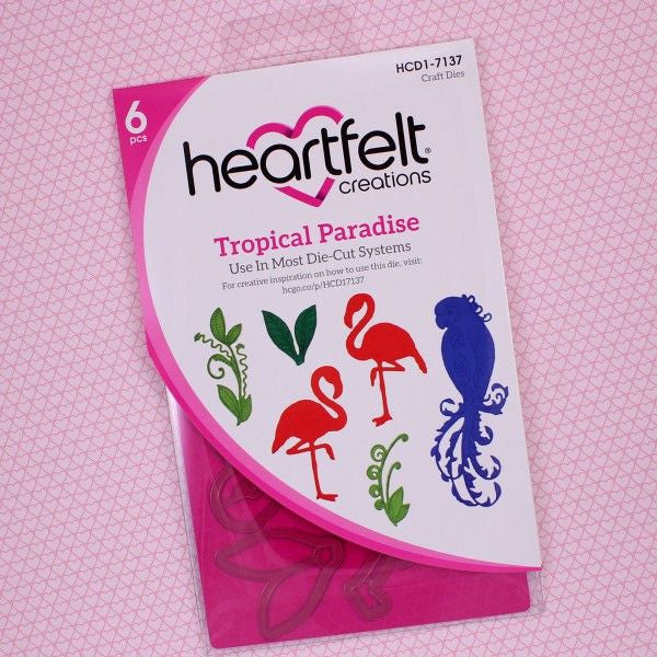 Heartfelt Creations TROPICAL PARADISE Cut &amp; Emboss Die 6pc