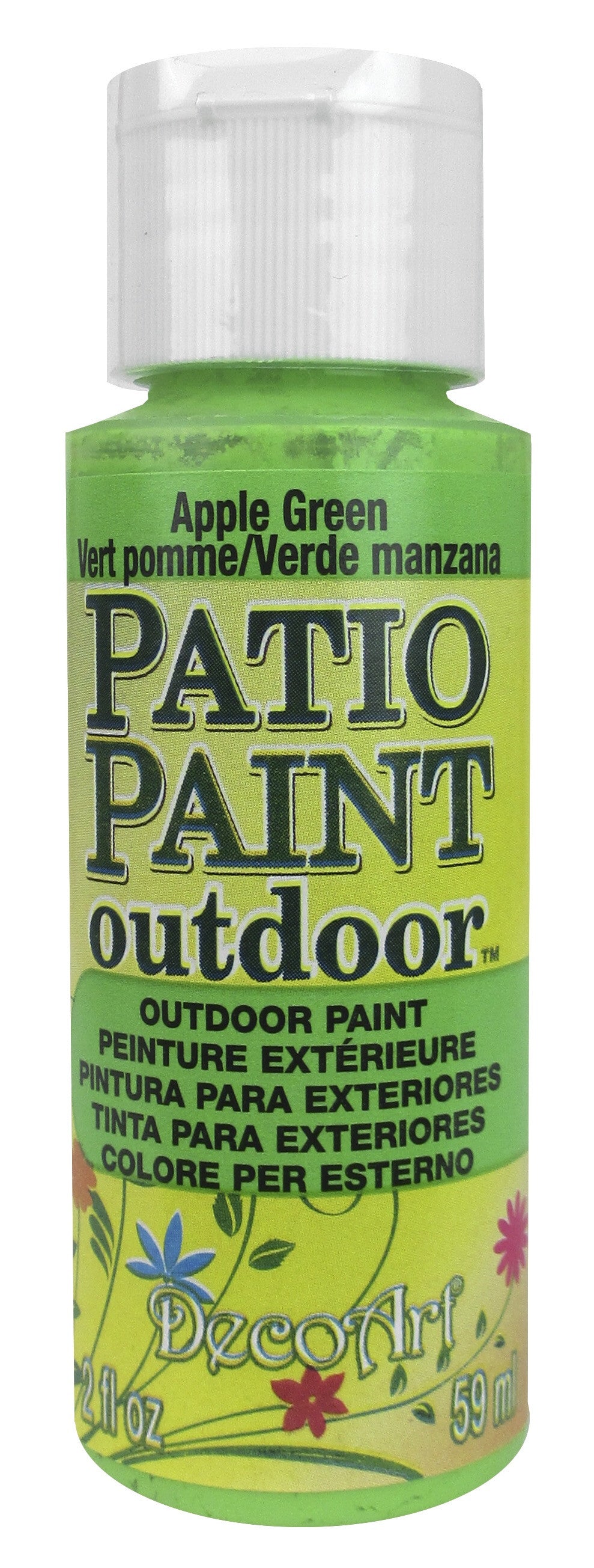 DecoArt Patio Paint APPLE GREEN Outdoor