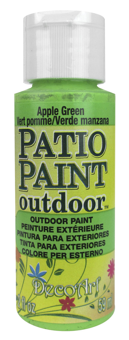 DecoArt Patio Paint APPLE GREEN Outdoor