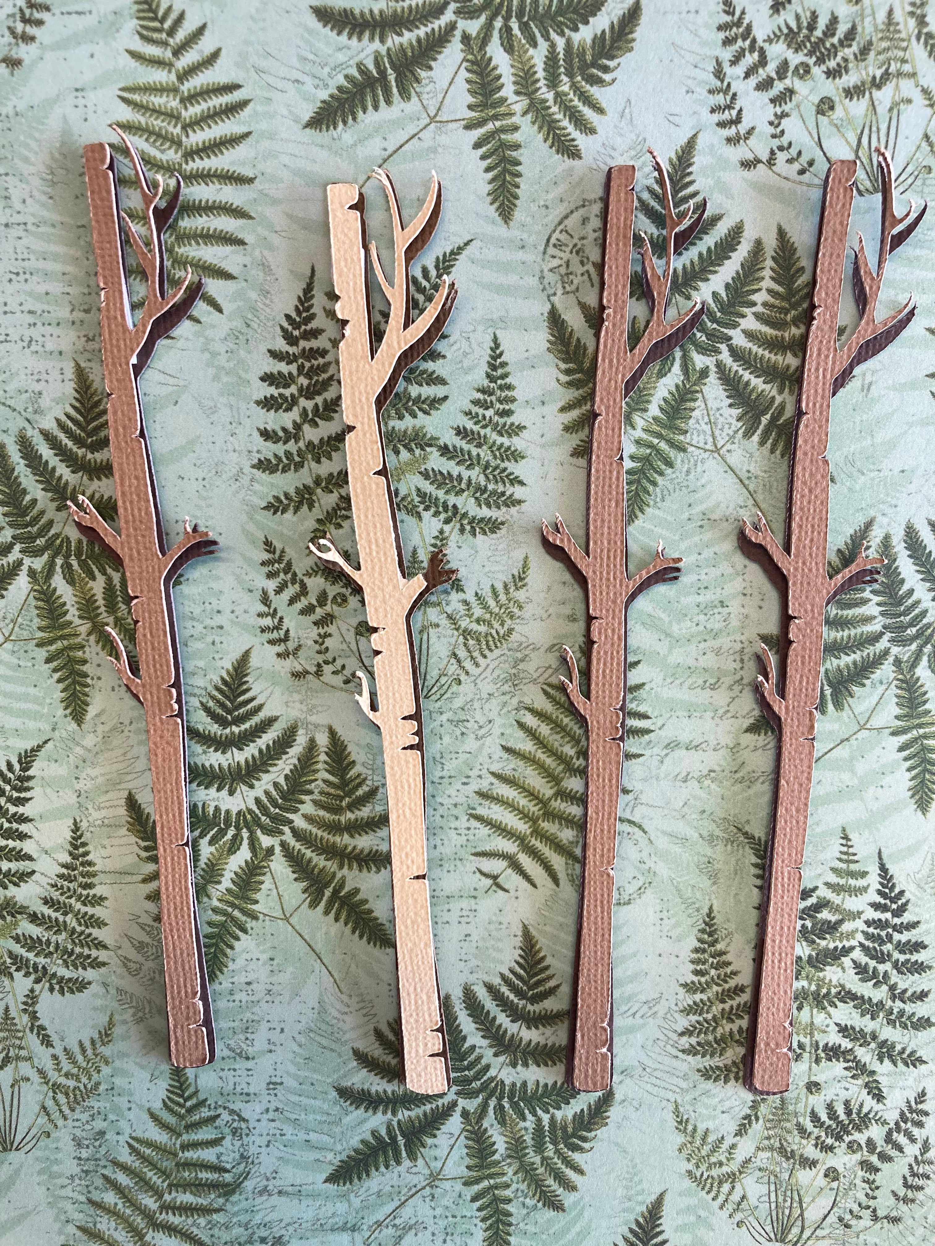 Tall SKINNY TREE Diecut 3D Scrapbook Die Cut Scrapbooksrus