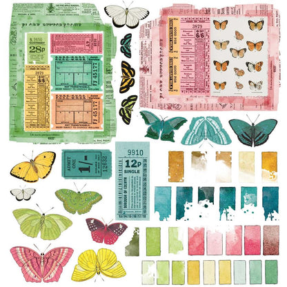 49 and Market Vintage SPECTRUM SHERBET FOUNDATIONS 12"X12" Collection Scrapbookrus