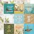 Simples Stories VINTAGE LAKESIDE 12"X12" Cardstock Paper Sheet Scrapbookrus