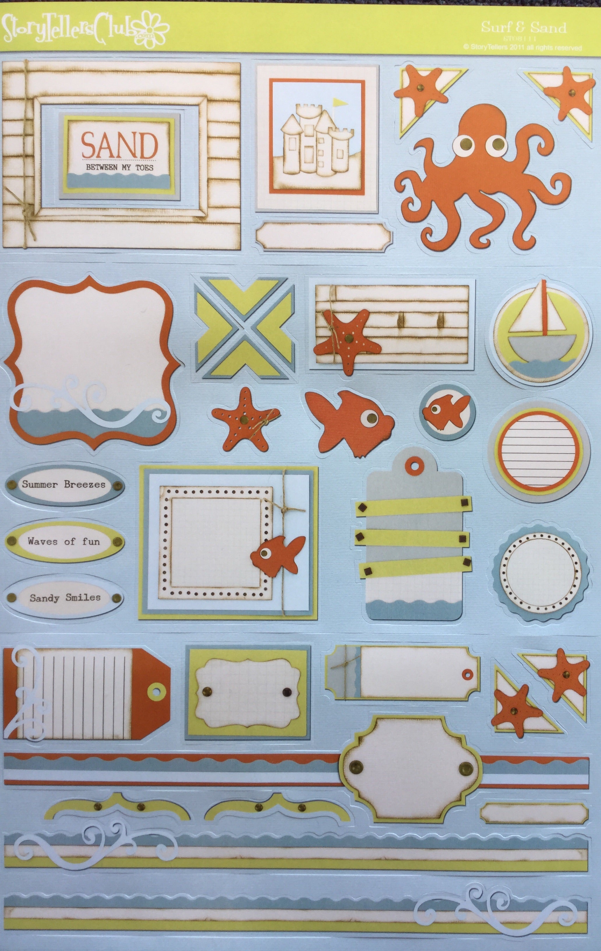 Storytellers DieCut Sheet @Scrapbooksrus Las Vegas Scrapbook Store