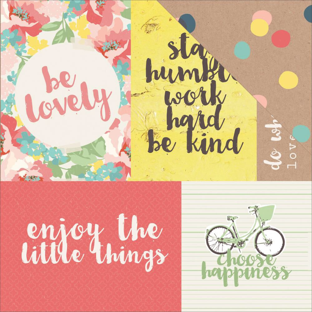 Kaisercraft Finders Keepers MEDLEY 12"X12" Scrapbook Sheet