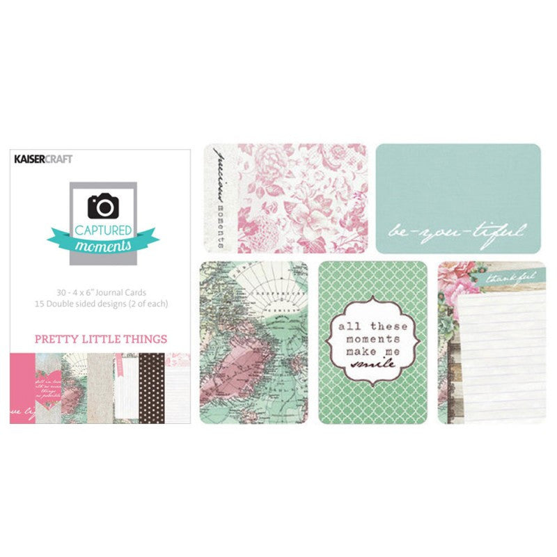 Kaisercraft Captured Moments PRETTY LITTLE THINGS CARDS 4X6