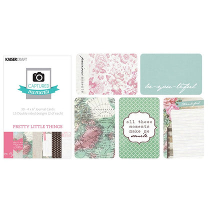 Kaisercraft Captured Moments PRETTY LITTLE THINGS CARDS 4X6