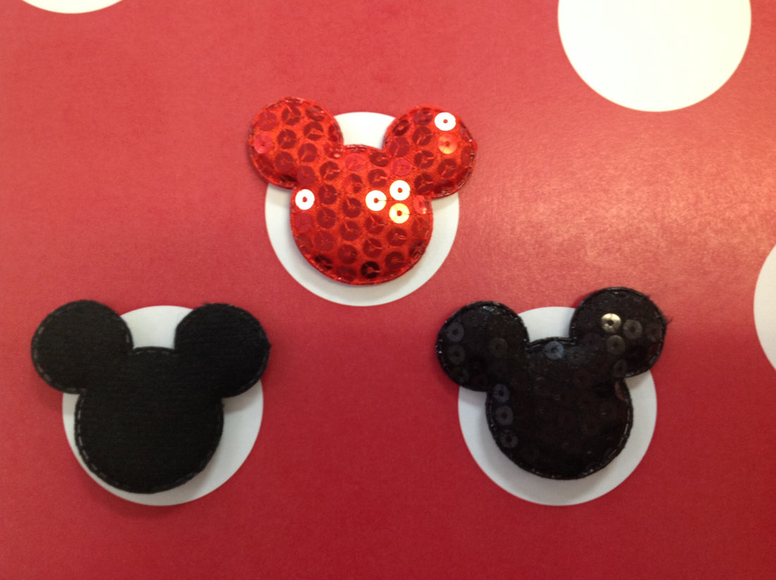 Scrapbook Kyandyland MICKEY HEADS Sequin 2.25" 3pc