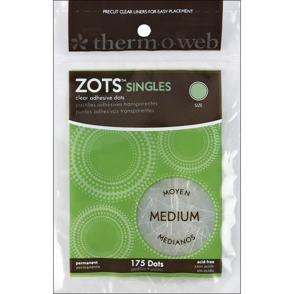 Thermoweb ZOTS SINGLES Double-Sided Adhesive Glue Dots - Scrapbook Kyandyland