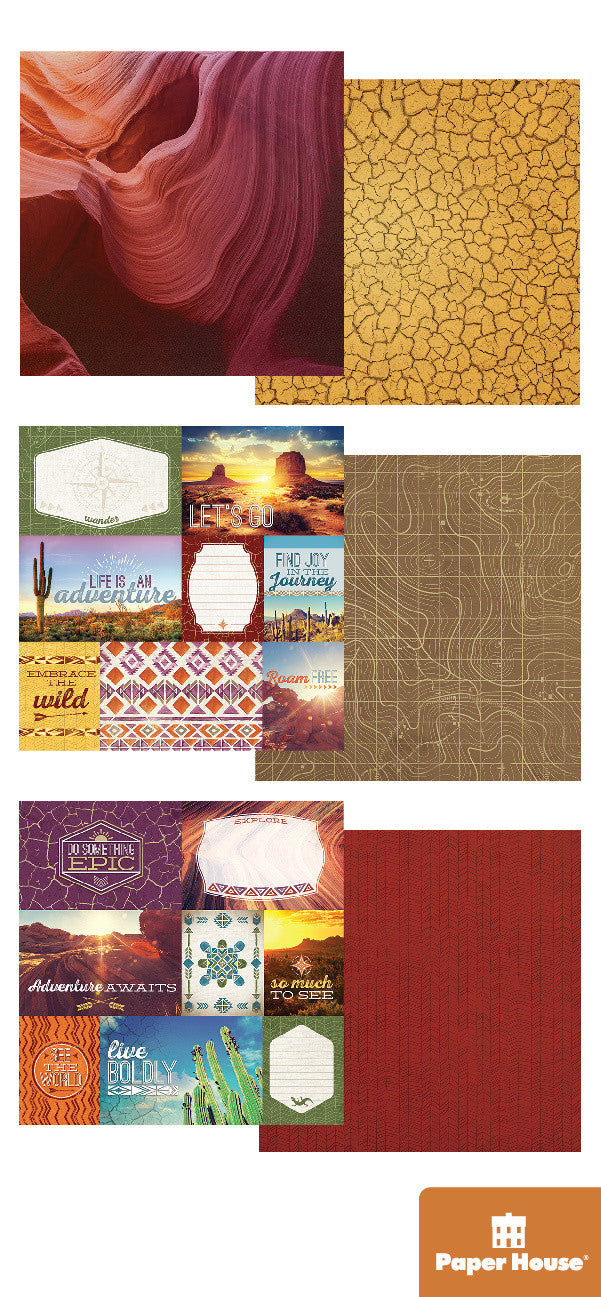 Southwest Scrapbook Paper Pack @scrapbooksrus