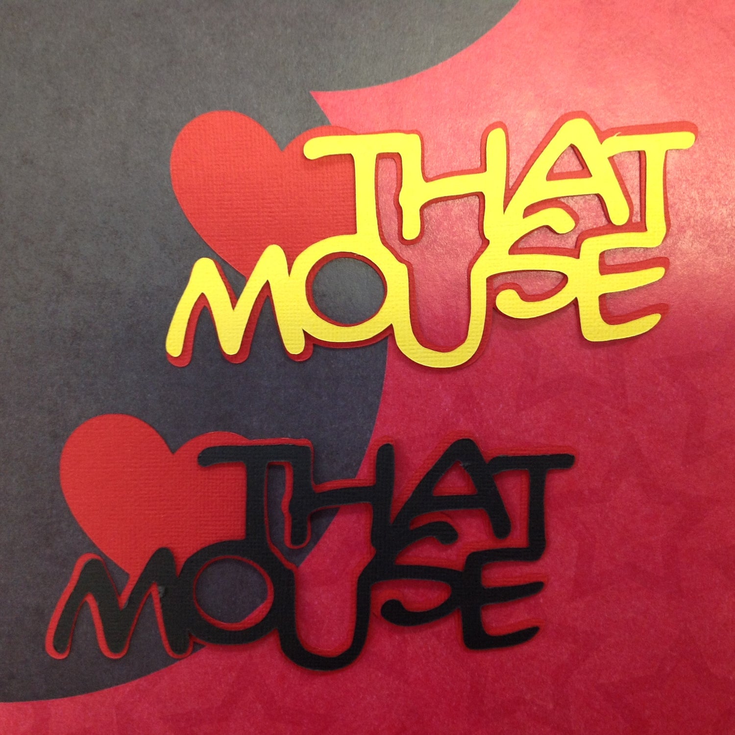 THAT MOUSE Disney Custom Scrapbook Die Cuts