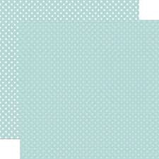 Echo Park Dots &amp; Stripes MINT 12&quot;X12&quot; Scrapbook Paper