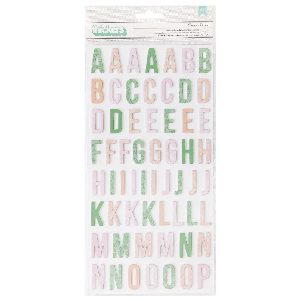 Thickers Maggie Holmes PARASOL AMOUR Foam Letter Stickers