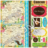 Mexico Cancun 12x12 Mini Kit Sightseeing Travel Paper 5pc