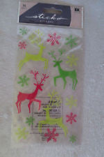 Ek Success Sticko CHRISTMAS DEER 5x10 Sticker 16pc - Scrapbook Kyandyland