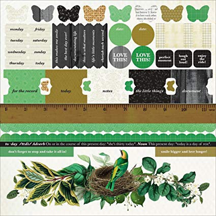 Kaisercraft LIMELIGHT 12X12 Sticker Sheet Scrapbooksrus