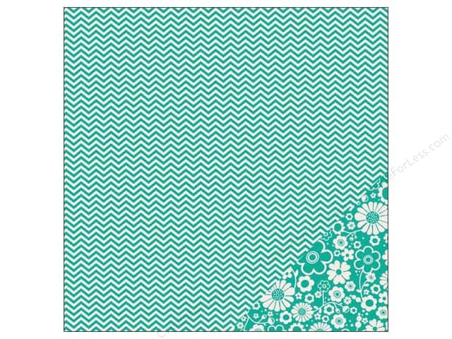 Pebbles CHEVRON Basics 12&quot;X12&quot; Scrapbook Paper