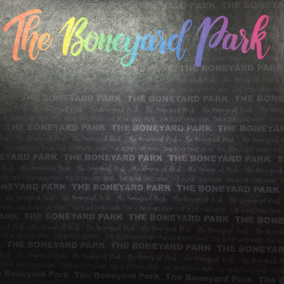 Neon THE BONEYARD PARK Museum 12&quot;X12&quot; Travel Scrapbook Paper @Scrapbooksrus