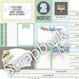 BABY BOY 12"X12" Scrapbook Customs Paper - Scrapbook Kyandyland
