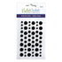 EyeLet Outlet ENAMEL DOTS MATTE BLACK Sticky Back 54pc