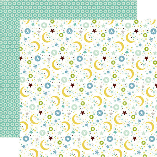 Echo Park Bundle of Joy OVER THE MOON 12&quot;X12&quot; Scrapbook Paper Scrapbooksrus