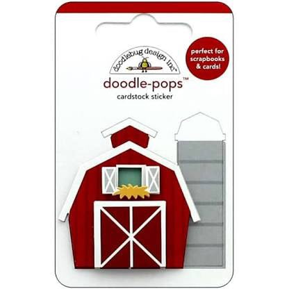 Doodlebug Doodle-Pops RED BARN 3-D Sticker