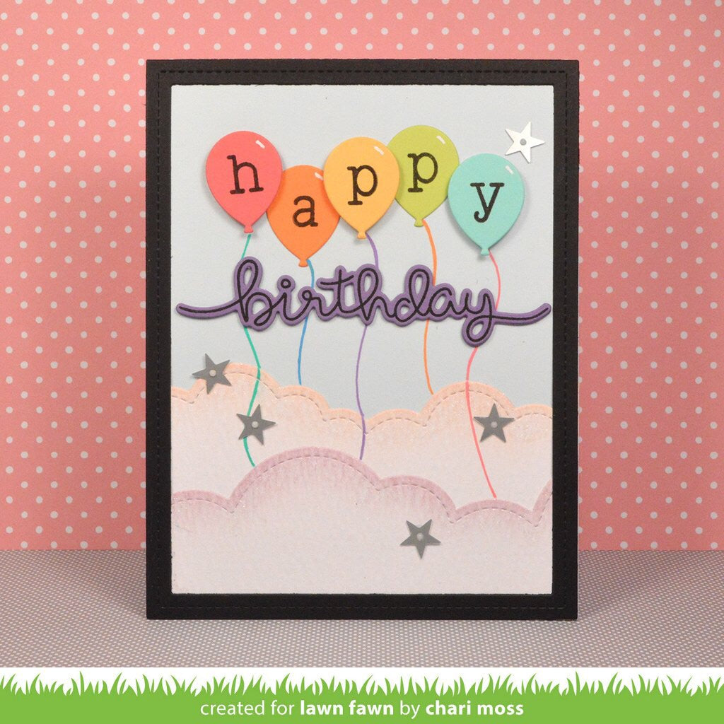 Lawn Fawn BIG SCRIPTY WORDS Clear Stamps 4"X6" 11pc Scrapbooksrus