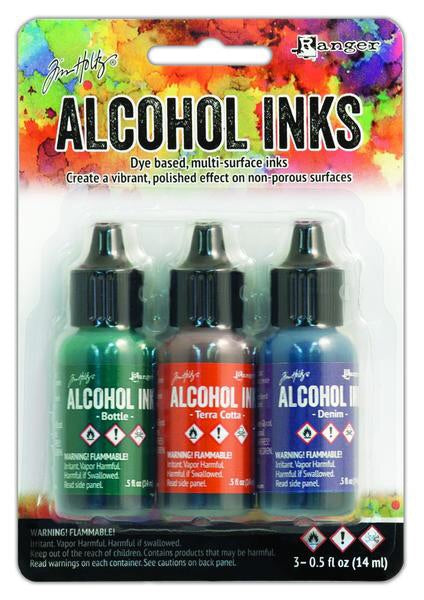 Ranger Tim Holts Alcohol Ink RUSTIC LODGE .5fl oz 3 pack Scrapbooksrus