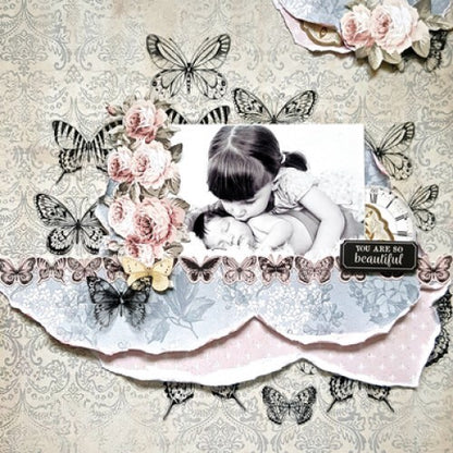 Kaisercraft Romantique PRIMROSE 12&quot;X12&quot; Scrapbook Sheet Scrapbooksrus