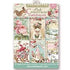 Stamperia Pink Christmas SCRAPBOOKING CARDS SBBPC08 4.5"X6.5" Sheets Scrapbooksrus