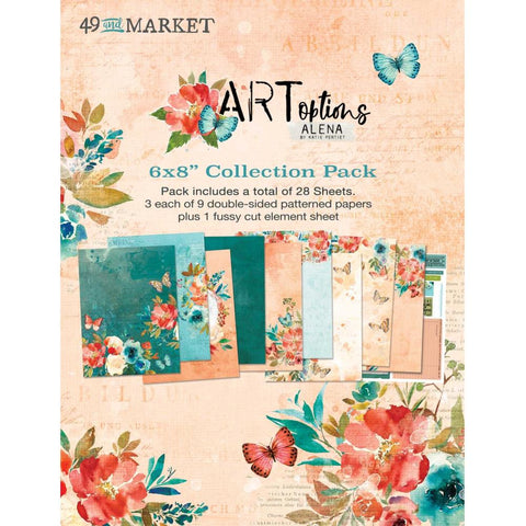 49 and Market ArtOptions ALENA 6x8” Collection Paper Pack Scrapbooksrus