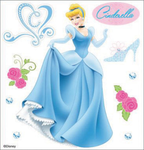 Disney Ek Success CINDERELLA Princess Stickers 10pc - Scrapbook Kyandyland