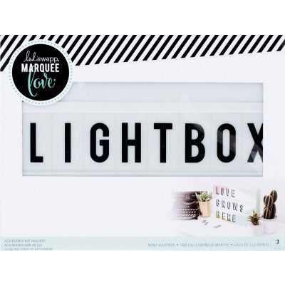 Heidi Swapp MARQUEE LOVE Mint  Lightbox 2pc Scrapbooksrus