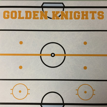 Golden Knights PRIDE HOCKEY KIT Yellow 12&quot;X12&quot; Scrapbook Paper 12 Sheets