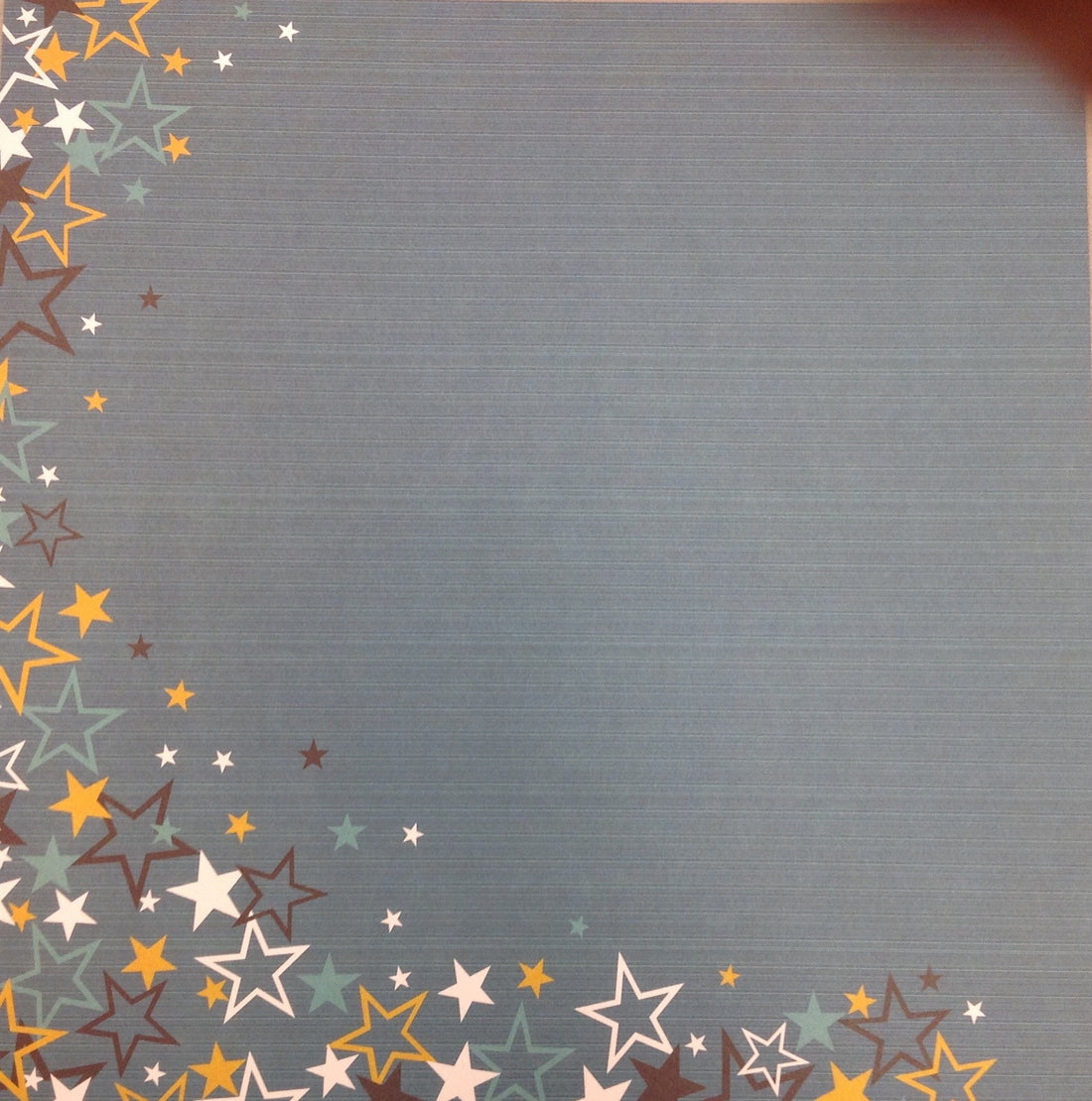 Kyandyland TEAL BOY STARS 12x12 Scrapbook Papers 2pc - Scrapbook Kyandyland