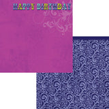 Moxxie WHOOO'S BIRTHDAY Collection 12"X12" Paper - Scrapbook Kyandyland