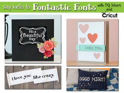 Provo Craft Cricut Cartridge FONTASTIC FONTS 3pc - Scrapbook Kyandyland