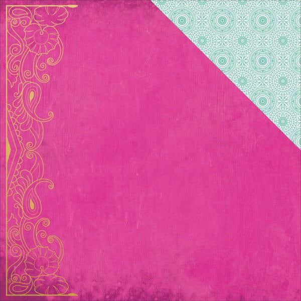 Kaisercraft Bombay Sunset MUSIC 12"X12" Scrapbook Sheet Scrapbooksrus