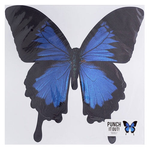 American Crafts 12” BUTTERFLY DieCut Blue