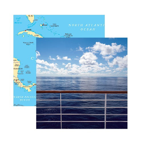 Reminisce State Line Caribbean CRUISEPaper Sheet Scrapbooksrus