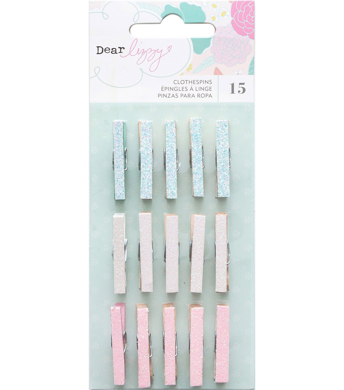 Dear Lizzy 15pc CLOTHESPINS