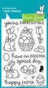 Lawn Fawn EGGSTRA SPECIAL EASTER Clear Stamps 4"X6" 16 pc Scrapbooksrus