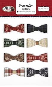 Carta Bella Cabin Fever Decorative BOWS 8pc Scrapbooksrus