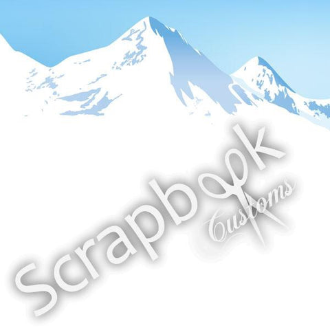 SKI SLOPE LEFT 12"X12" Paper Scrapbooksrus