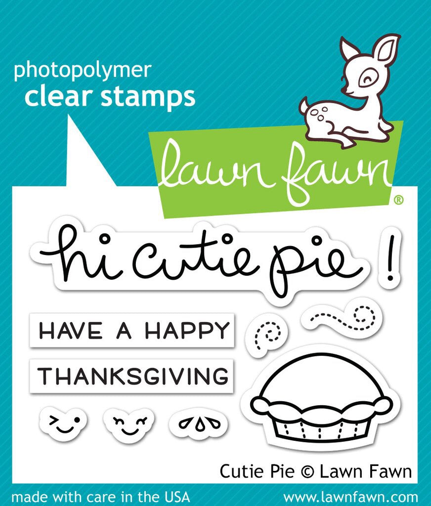 Lawn Fawn CUTIE PIE Clear Stamp &amp; Die Set