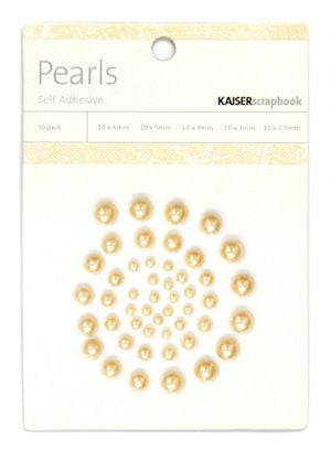 Kaisercraft LATTE PEARLS Self Adhesive 50 Pieces