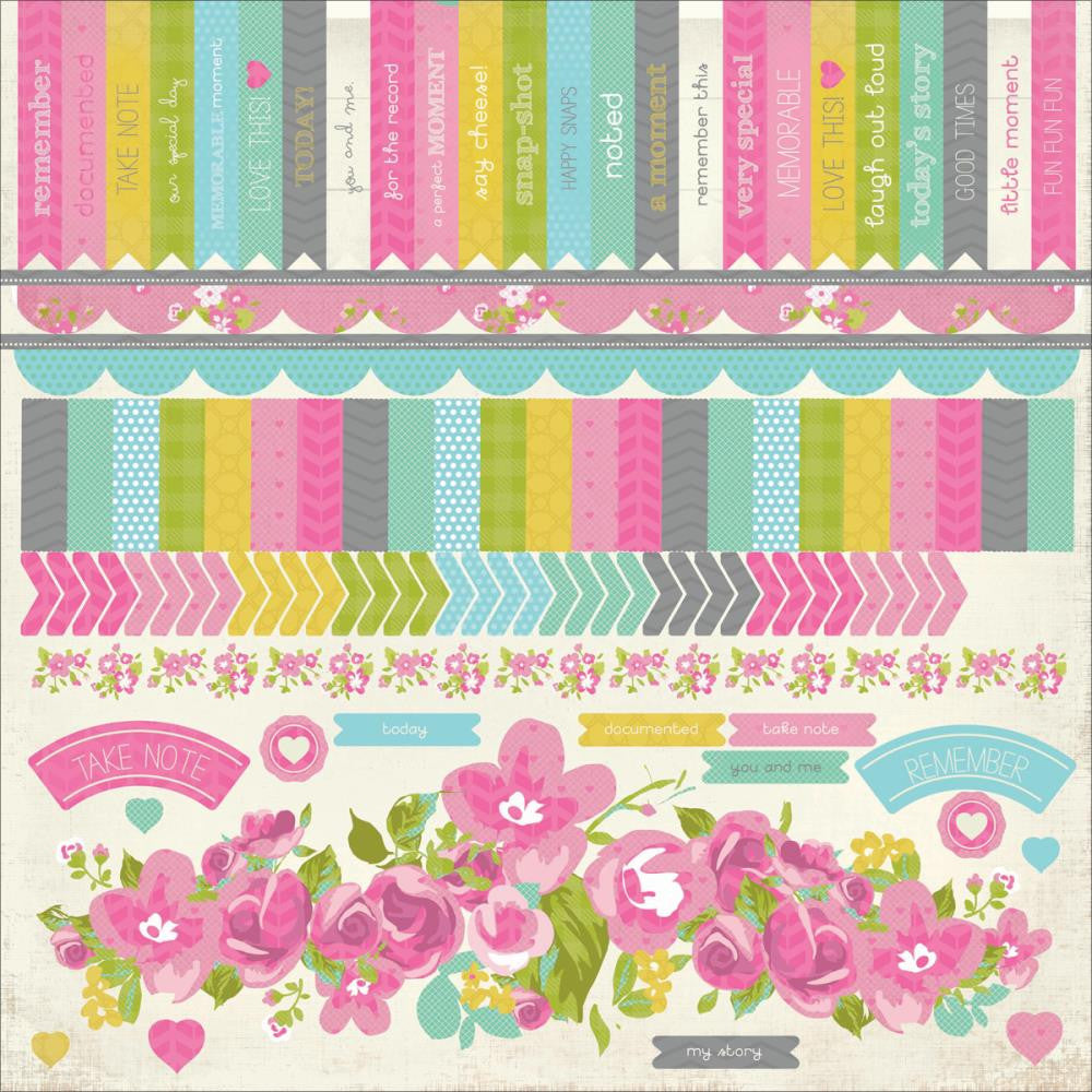 Kaisercraft CONFETTI Collection 12X12 Stickers 50+ - Scrapbook Kyandyland