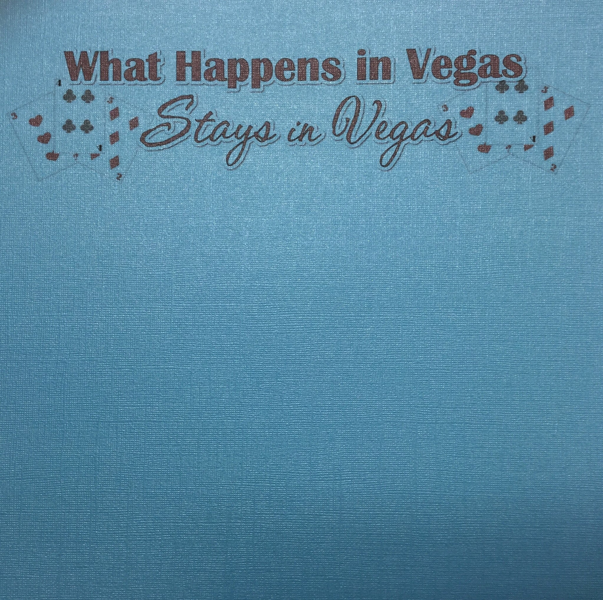 What Happens In Vegas Glitz Bling 12X12 Scrapbook Paper