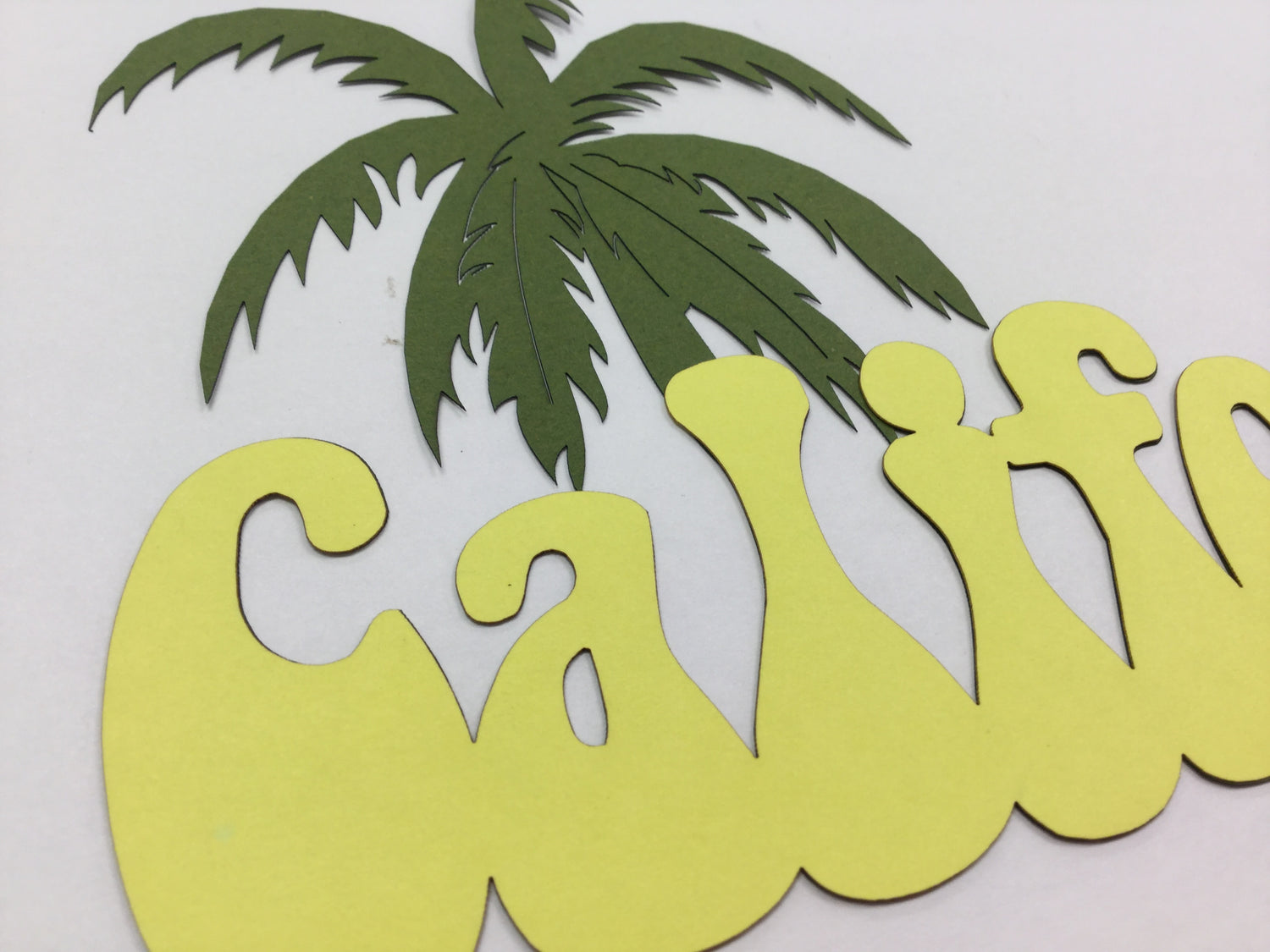 CALIFORNIA PALM TREE Laser Cut DieCut